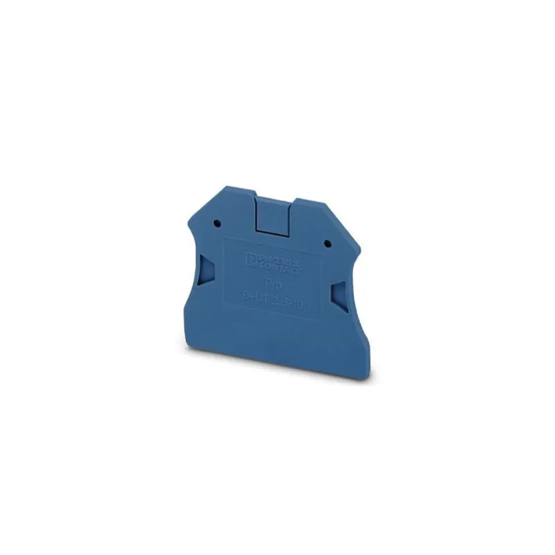 Phoenix Contact Abschlussdeckel D-UT 2,5/10 BU L: 48mm B: 2,2mm blau