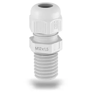 OBO Kabelverschraubung V-TEC VM lang M12 lichtgrau