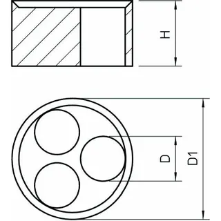 OBO Mehrfachdichteinsatz 107 C VM 25 5x4 zu V-TEC VM – Bild 2