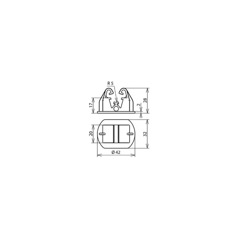Dehn & Söhne Adapter 253023 für Dachleitungshalter