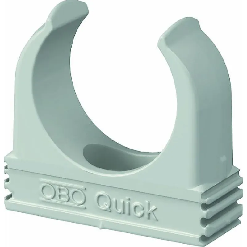 OBO Quick-Schelle 2955 F/M40 steingrau flammwidrig
