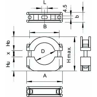 OBO Blitz-ISO-Schelle 3015 24 LGR 17-24mm m. Langloch – Bild 2