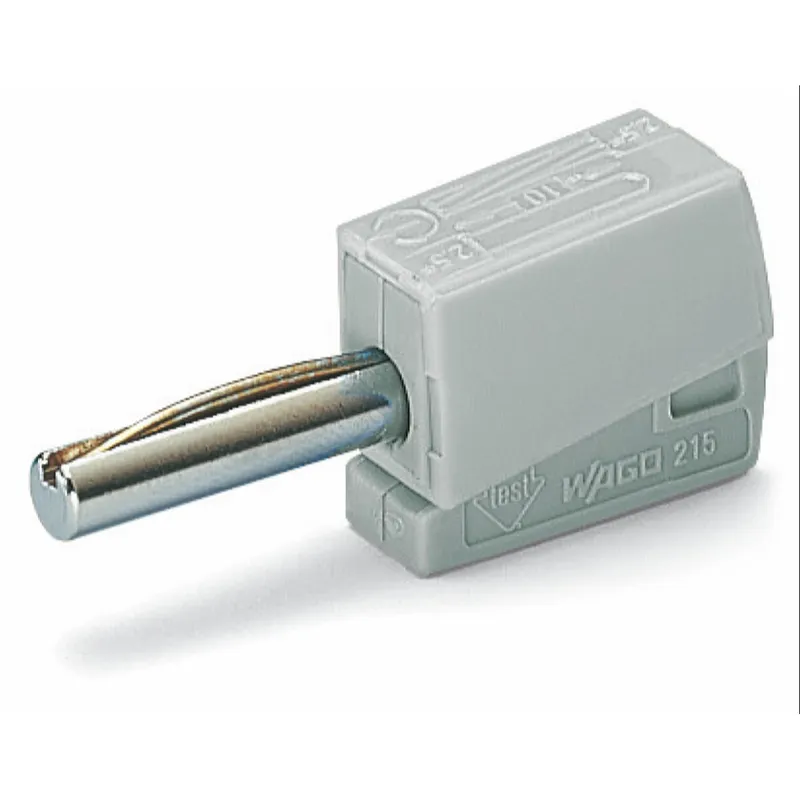 WAGO Bananenstecker für Buchsendurchmesser 4 mm grau 215-811