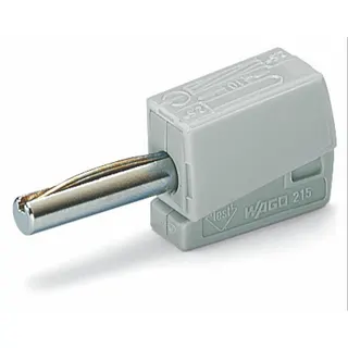 WAGO Bananenstecker für Buchsendurchmesser 4 mm grau 215-811
