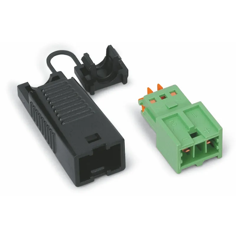 WAGO Stecker mit Zugentlastungsgehäuse 2-polig grün 893-1012