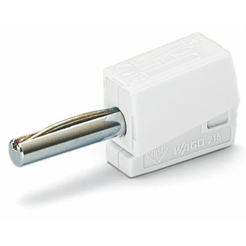 WAGO Bananenstecker für Buchsendurchmesser 4 mm weiß 215-611