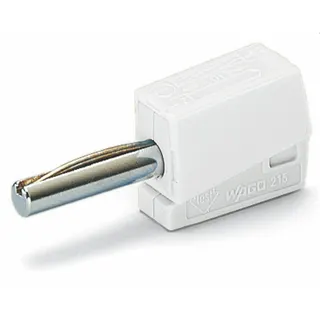 WAGO Bananenstecker für Buchsendurchmesser 4 mm weiß 215-611
