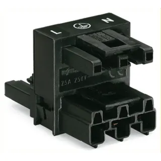 WAGO h-Verteiler 3-polig Kod. A schwarz 770-633
