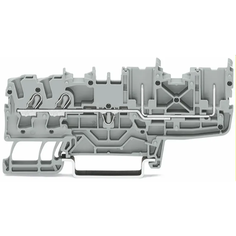 WAGO 2-Leiter/2-Pin-Basisklemme 2,5 mm? für Tragschiene 35 x 15 und 35 x 7,5 grau 2022-1401