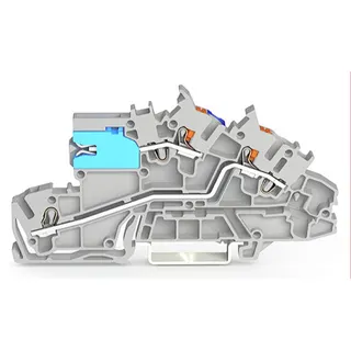 WAGO Installationsetagenklemme mit N-Trennschlitten NT/L grau 2203-7540
