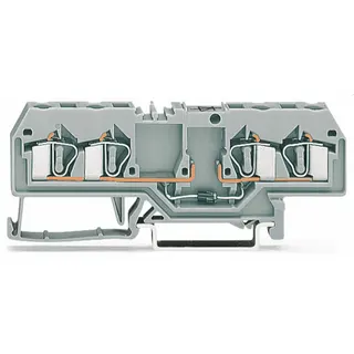 WAGO Bauelementklemme 4 Leiter mit Diode 1N4007 grau 281-665/281-410