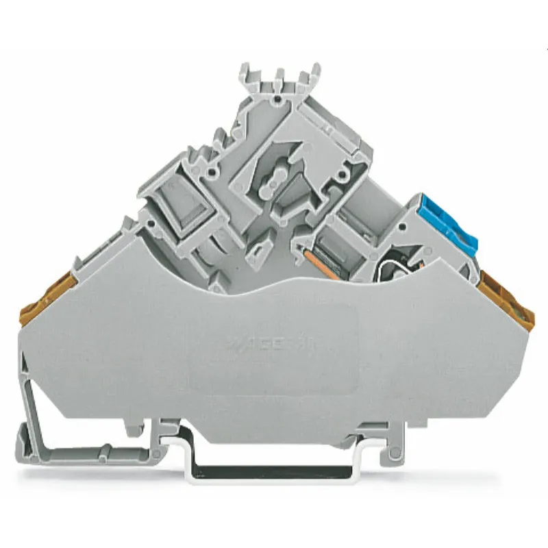 WAGO 2-Leiter-Aktorenklemme mit farbig bedruckten Leitereinführungen 2,5 mm? grau 280-565/280-319