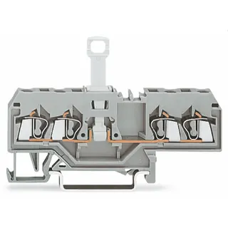WAGO 4-Leiter-Trennklemme für Tragschiene 35 x 15 und 35 x 7,5 2,5 mm? orange 280-695