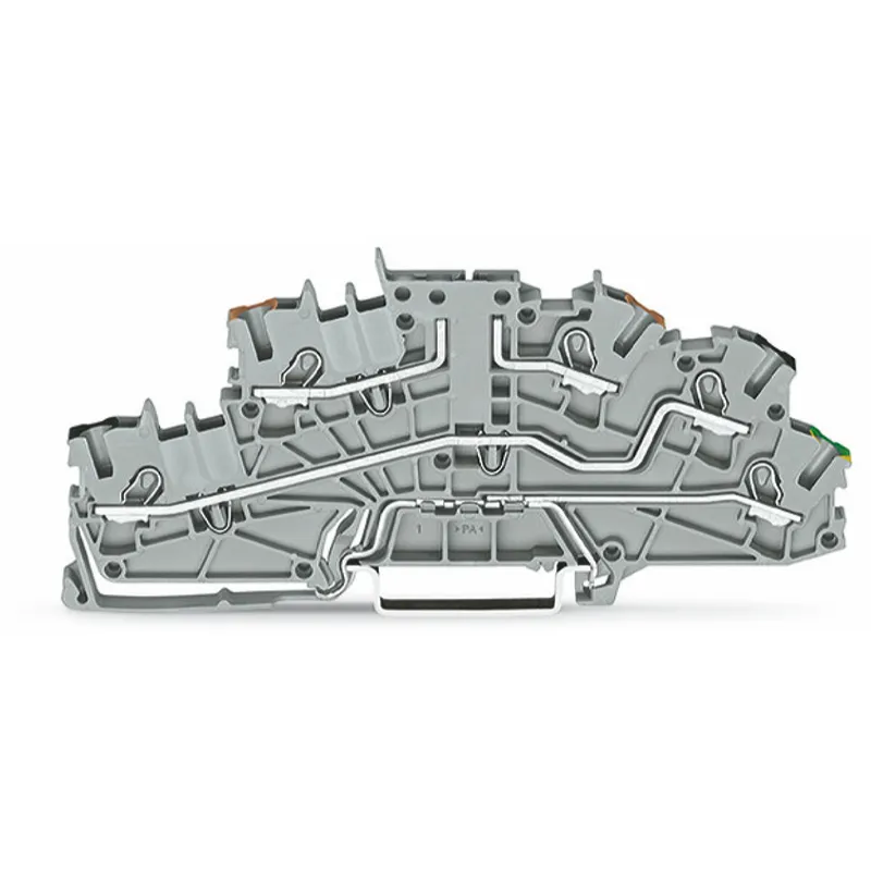 WAGO Installationsetagenklemme Basisklemme ohne Trennmesser P1/P2/PE grau 2003-6660