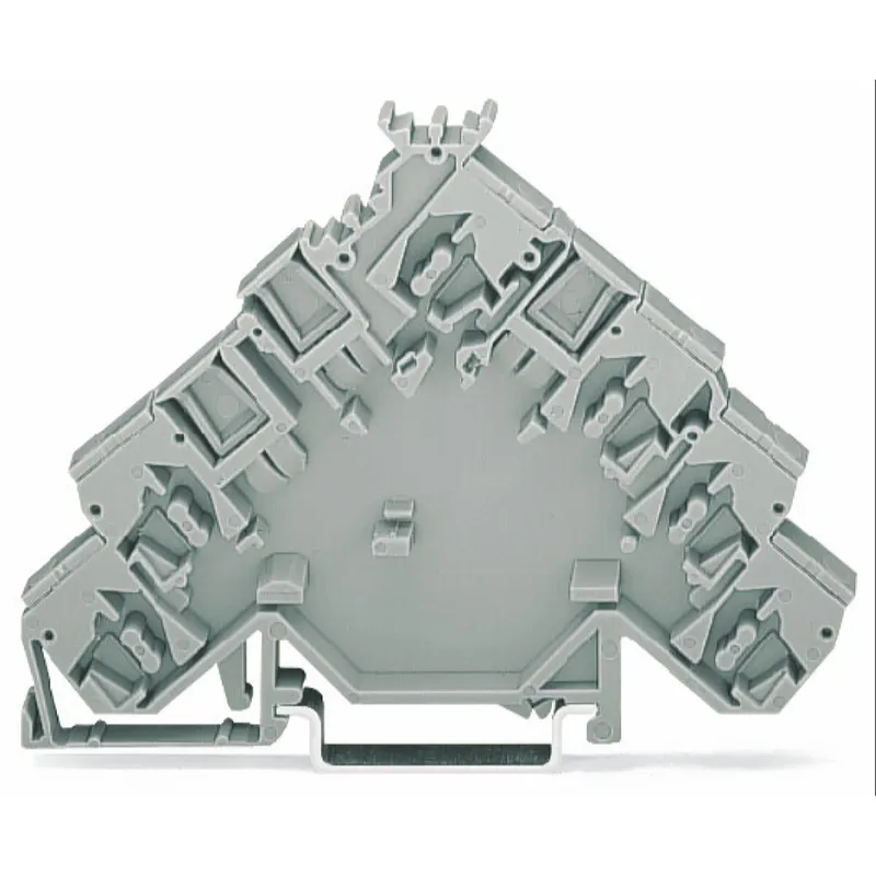 WAGO Blindgehäuse konturengleich mit 4-Leiter-Initiatorenklemmen, 3-Leiter-Initiatorenklemmen mit PE-Anschluss bzw. entsprechenden Aktorenklemmen grau 280-582
