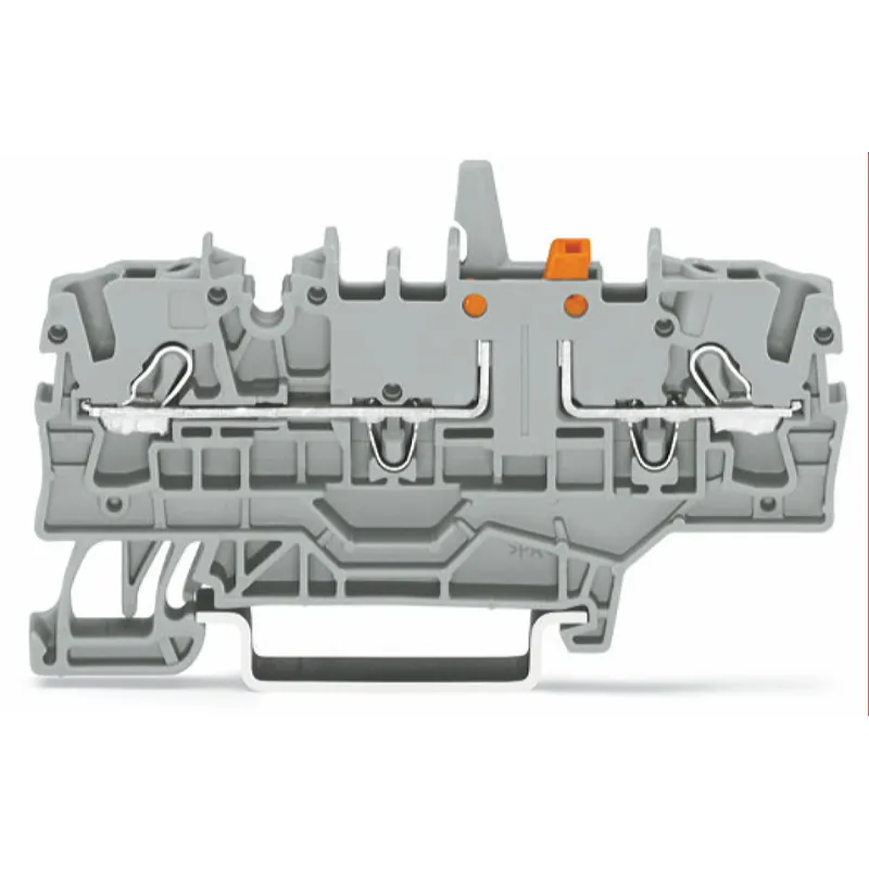 WAGO 2-Leiter-Trenn- und Messklemme mit mechanischer Verriegelung mit zusätzlicher Brückung orange 2002-1972/401-000