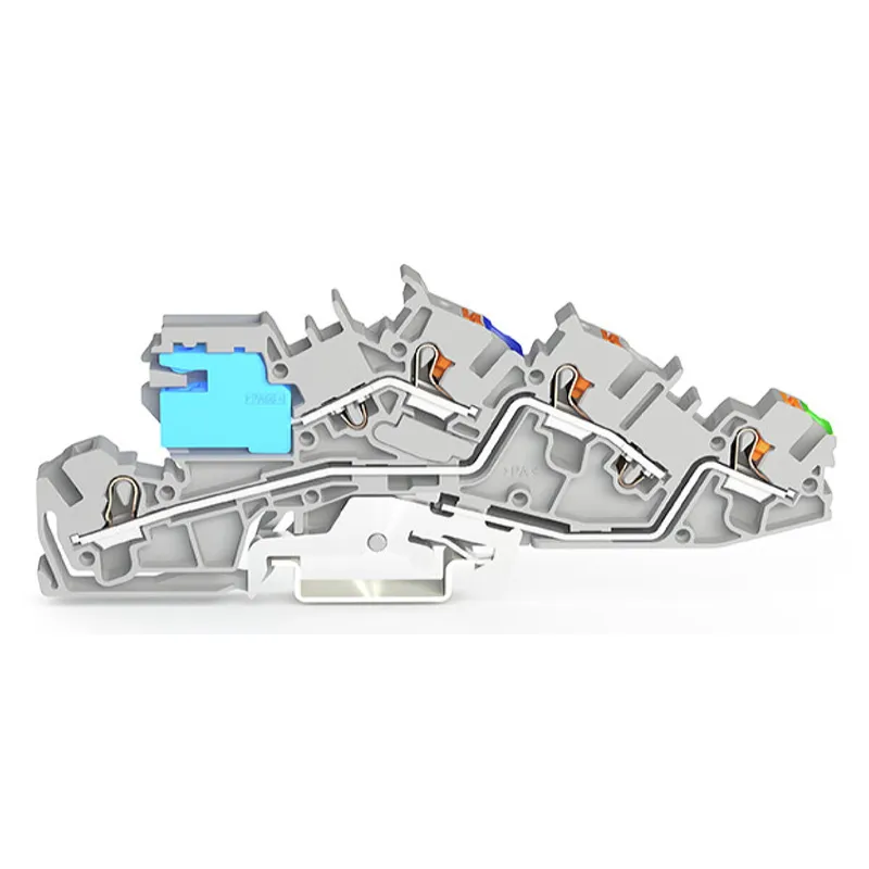 WAGO Installationsetagenklemme mit N-Trennschlitten NT/L/PE grau 2205-7541