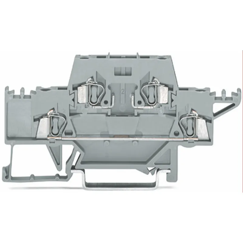WAGO Doppelstockklemme für Tragschiene 35 x 15 und 35 x 7,5 2,5 mm? grau/grau 280-528