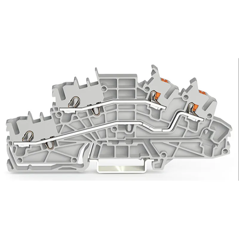 WAGO Installationsetagenklemme L/L Push-in CAGE CLAMP® grau 2203-6542