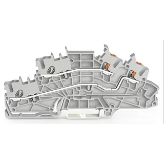WAGO Installationsetagenklemme L/L Push-in CAGE CLAMP® grau 2203-6542
