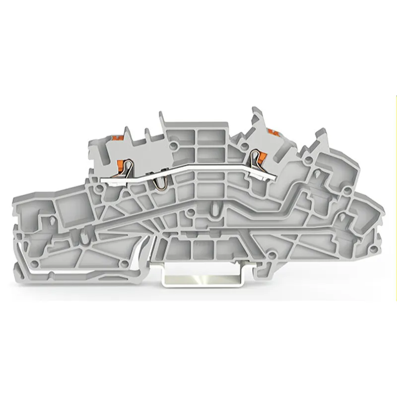 WAGO Installationsetagenklemme L Push-in CAGE CLAMP® grau 2203-6650