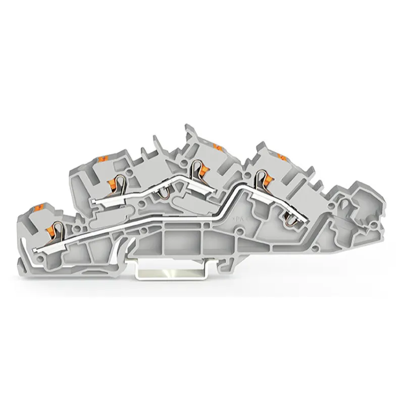 WAGO Installationsetagenklemme L/L Push-in CAGE CLAMP® grau 2205-7642