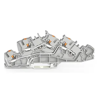 WAGO Installationsetagenklemme L/L Push-in CAGE CLAMP® grau 2205-7642