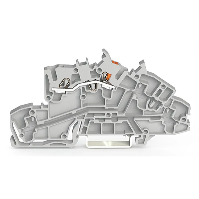 WAGO Installationsetagenklemme L Push-in CAGE CLAMP® grau 2203-7550