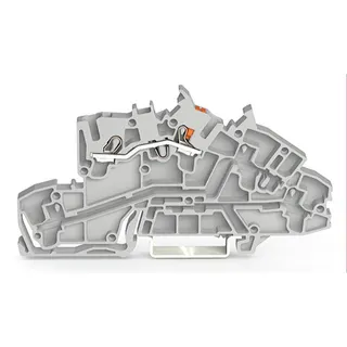 WAGO Installationsetagenklemme L Push-in CAGE CLAMP® grau 2203-7550