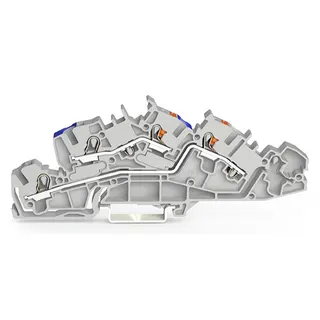 WAGO Installationsetagenklemme N/L Push-in CAGE CLAMP® grau 2205-7549