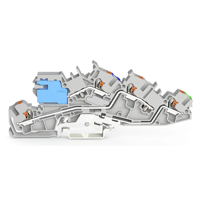WAGO Installationsetagenklemme mit N-Trennschlitten NT/L/PE grau 2205-7641