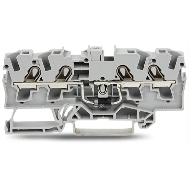 WAGO Bauelementklemme 4 Leiter mit Diode 1N5408 grau 2004-1411/1000-401