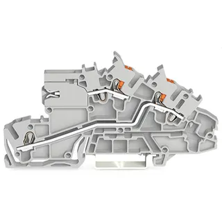 WAGO Installationsetagenklemme mit N-Trennschlitten LT/L grau 2203-7559