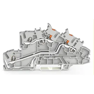 WAGO Installationsetagenklemme L/L Push-in CAGE CLAMP® grau 2203-7542