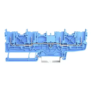 WAGO 4-Pin-Basisklemme für Tragschiene 35 x 15 und 35 x 7,5 blau 2022-1804/999-953