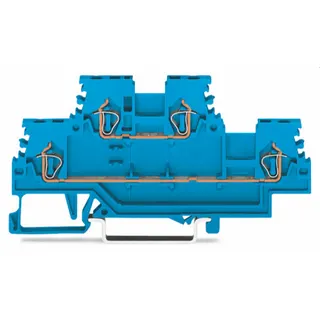 WAGO Doppelstockklemme Durchgangs-/Durchgangsklemme N/N blau 279-504