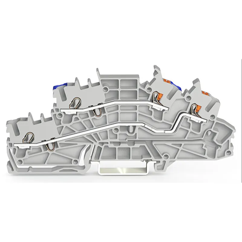 WAGO Installationsetagenklemme N/L Push-in CAGE CLAMP® grau 2203-6549