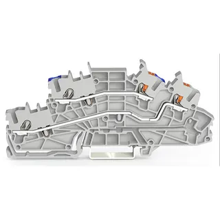 WAGO Installationsetagenklemme N/L Push-in CAGE CLAMP® grau 2203-6549