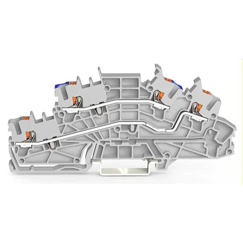 WAGO Installationsetagenklemme N/L Push-in CAGE CLAMP® grau 2203-6649