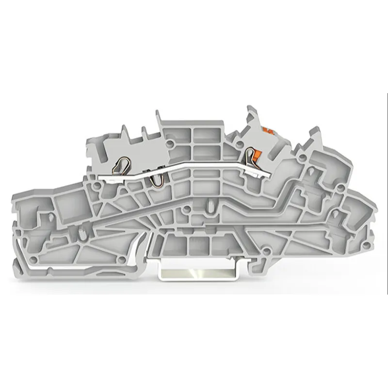 WAGO Installationsetagenklemme L Push-in CAGE CLAMP® grau 2203-6550