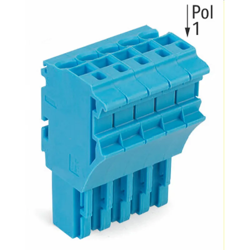 WAGO 1-Leiter-Federleiste Push-in CAGE CLAMP® 4 mm? blau 2022-105/000-006