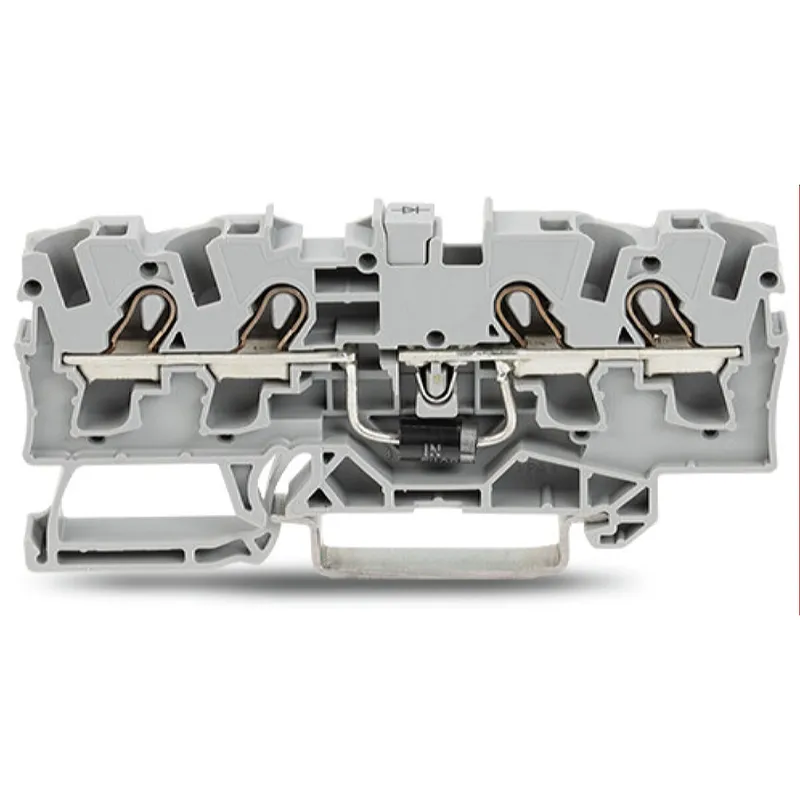 WAGO Bauelementklemme 4 Leiter mit Diode 1N5408 grau 2004-1411/1000-400