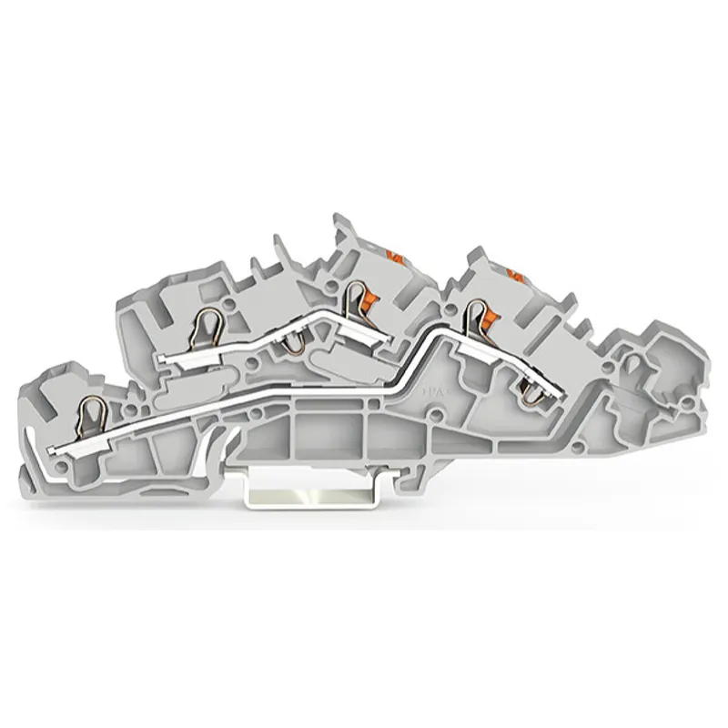 WAGO Installationsetagenklemme L/L Push-in CAGE CLAMP® grau 2205-7542
