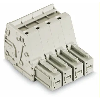 WAGO 1-Leiter-Federleiste Push-in CAGE CLAMP® 10 mm? lichtgrau 831-3103