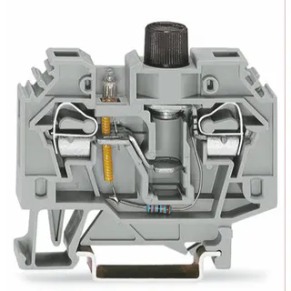 WAGO 2 Leiter Sicherungsklemme 282-124 6qmm grau