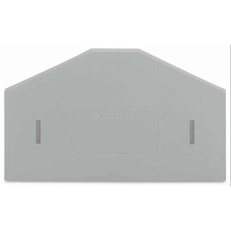 WAGO Trennwand 280-348 grau überstehend