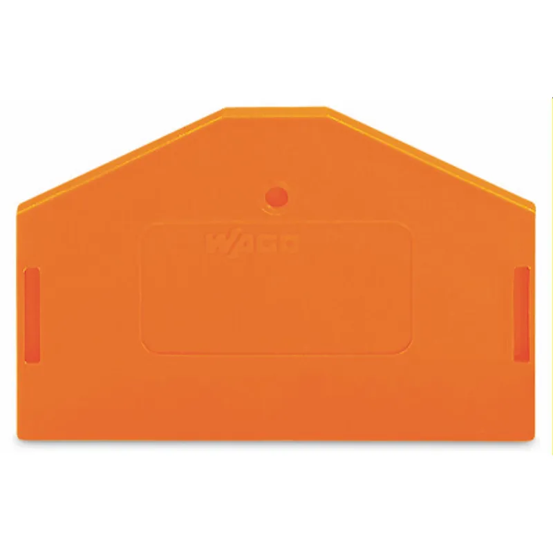 WAGO Abschlussplatte u. Zwischenplatte 281-313 für 3Leiter orange