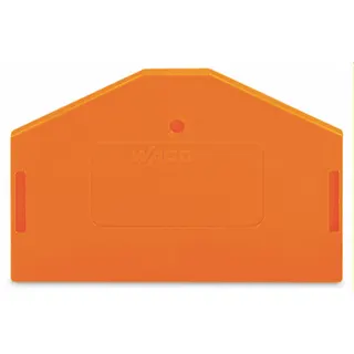 WAGO Abschlussplatte u. Zwischenplatte 281-313 für 3Leiter orange