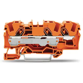 WAGO 3 Leiter Durchgangklemme 2006-1302 TOPJOB S orange 6/10qmm