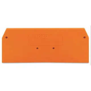 WAGO Abschlussplatte u. Zwischenplatte 281-326 für 3Leiter orange